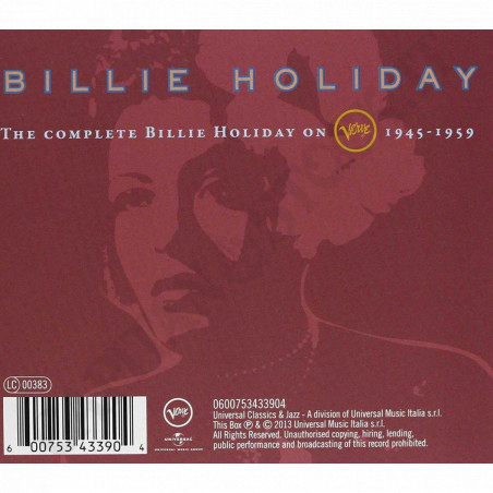 Buy Billie Holiday - The Complete Billie Holiday - 10 CD at only €35.10 on Capitanstock