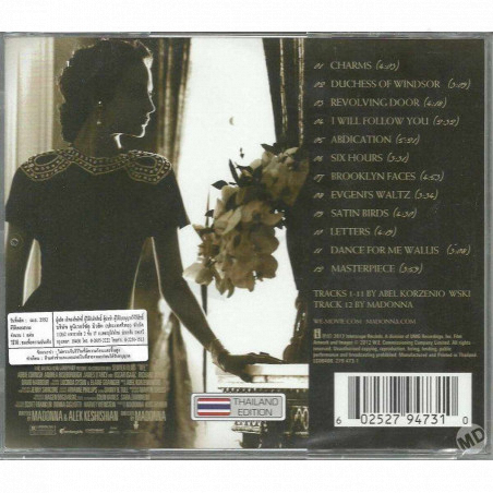 Acquista W.E. - Music From the Motion Picture - CD a soli 6,90 € su Capitanstock 