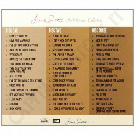 Acquista Frank Sinatra - The Platinum Collection - 3 CD a soli 10,12 € su Capitanstock 