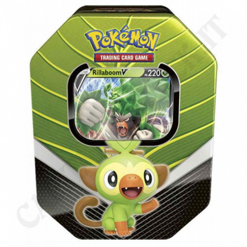 Pokemon - Tin Box Scatola Di Latta Rillaboom V Ps 220 - Edizione Speciale