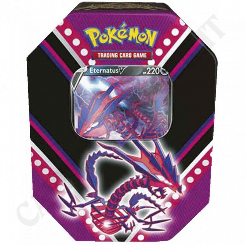 Pokemon - Tin Box Scatola di Latta Eternatus V Ps 220 - Confezione Speciale da Collezione