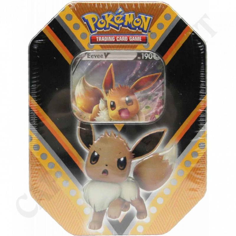 Pokemon - Tin Box Scatola di Latta - Eevee V Ps 190 - Confezione Speciale da Collezione