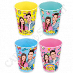 Me Against You Colored PVC Plastic Cup 260 ml