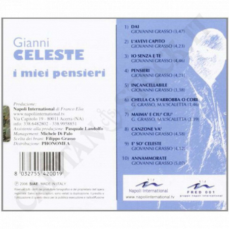 Acquista Gianni Celeste - I Miei Pensieri - CD a soli 6,90 € su Capitanstock 