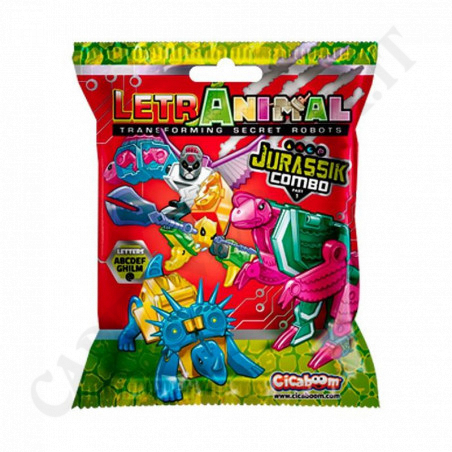 Acquista Cicaboom - LetrAnimal - Trasforming Secret Robots - Jurassik Combo 3+ a soli 2,90 € su Capitanstock 