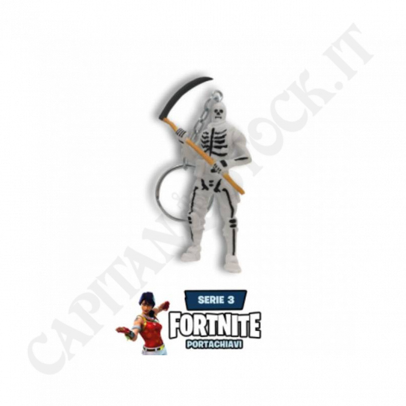Sbabam Fortnite Skull Trooper 8+ keychain