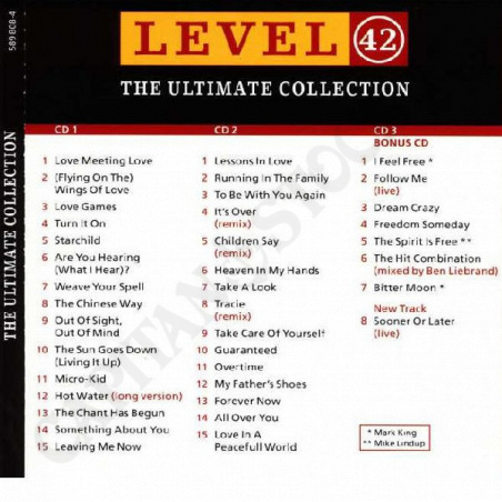 Acquista Level 42 - The Ultimate Collection CD+DVD a soli 16,90 € su Capitanstock 