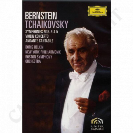 Buy Bernstein Tchaikovky - Symphonies 4&5 Violin Concerto - Music DVD at only €9.90 on Capitanstock Buy Bernstein Tchaikovky - Symphonies 4&5 Violin Concerto - Music DVD at only €9.90 on Capitanstock