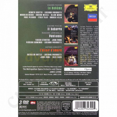 Buy Pavarotti - The Italian Opera Collection - 3 Music DVD at only €24.90 on Capitanstock