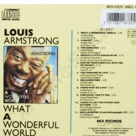 Acquista Louis Armstrong What A Wonderful World CD a soli 4,90 € su Capitanstock 