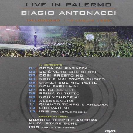 Acquista Biagio Antonacci - Live in Palermo DVD a soli 6,90 € su Capitanstock 