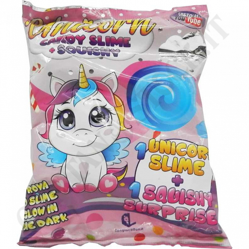 Unicorn Candy Slime + Squishy Unicorn Candy Slime + Squishy