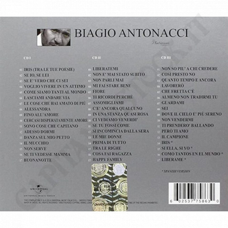 Buy Biagio Antonacci - The Platinum Collection - Packaging small imperfections at only €16.90 on Capitanstock