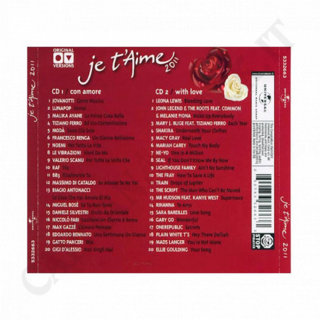 Acquista Je T'Aime 2011 Compilation - 2 CD a soli 4,89 € su Capitanstock 