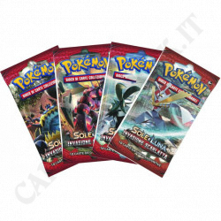 Pokémon - Sun And Moon Scarlet Invasion - Complete ArtSet 4 Packets - IT