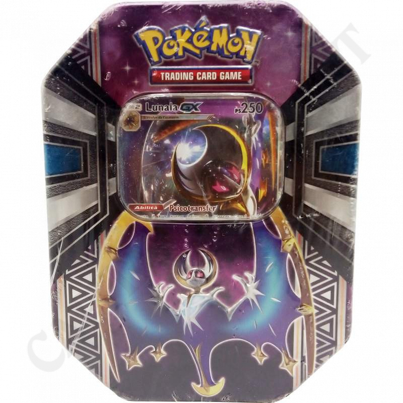 Pokemon - Tin Box Scatola di Latta - Lunala GX Ps 250 - Confezione Speciale