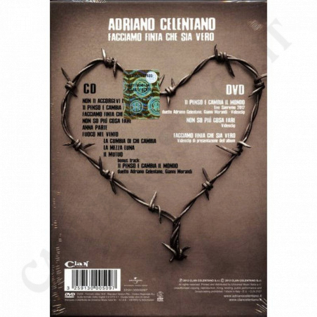 Buy Adriano Celentano Facciamo Finta che Sia Vero CD+DVD at only €17.90 on Capitanstock