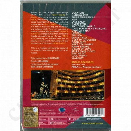 Acquista Mika Sinfonia POP DVD a soli 9,90 € su Capitanstock 