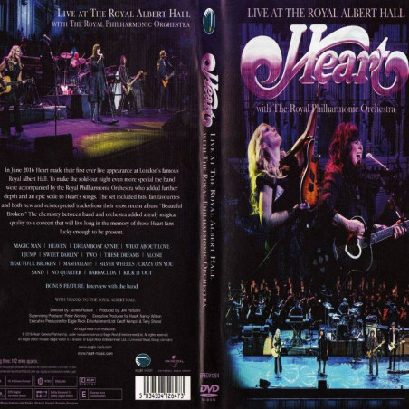 Acquista Heart Live At The Royal Albert Hall DVD a soli 7,90 € su Capitanstock 