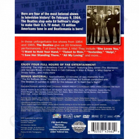 Acquista Beatles 4 Complete Ed Sullivan Shows Starring the Beatles a soli 7,00 € su Capitanstock 