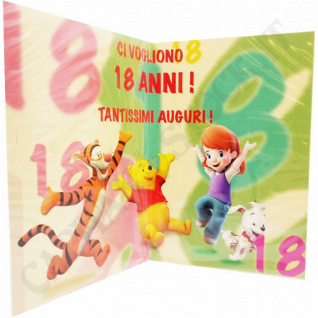Acquista Biglietto di Auguri di Compleanno con Busta - 18 Anni a soli 1,90 € su Capitanstock 