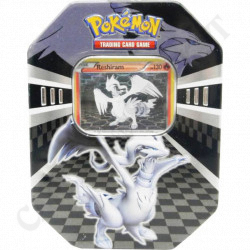 Pokémon Reshiram Tin Box PV 130 con Carta Rara + Bustina Singola Nero & Bianco