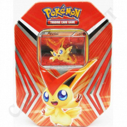 Pokémon Victini PV 60 Tin Box con Carta Rara + Bustina Nero e Bianco Nuove Forze - Lievi Imperfezioni