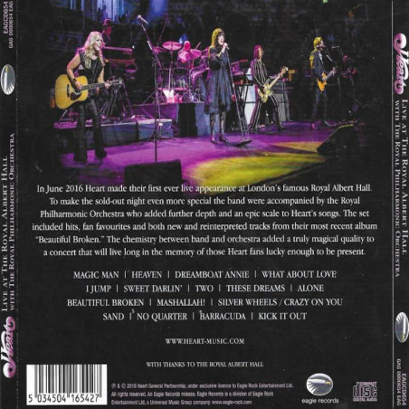 Buy Heart Live At The Royal Albert Hall Blu-ray at only €12.90 on Capitanstock