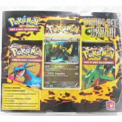 Buy Pokémon Set Treasure Of Dragons Haxorus PV 140 - 3 Packs + Rare Card IT at only €109.00 on Capitanstock