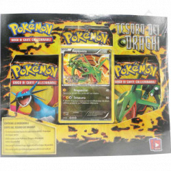 Pokémon Set Treasure Of Dragons Rayquaza PV 120 - 3 Packets + Rare Card IT
