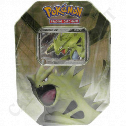 Acquista Pokémon Tyranitar EX 150 PV Tin Box con Carta Rara e Bustina Nero e Bianco Destini Futuri - Lievi Imperfezioni a soli 24,50 € su Capitanstock 
