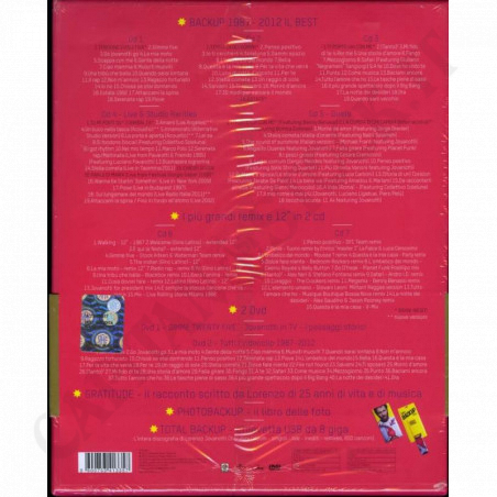 Acquista Lorenzo Jovanotti Cherubini 1987-2012 Backup Il Best Cofanetto a soli 79,90 € su Capitanstock 