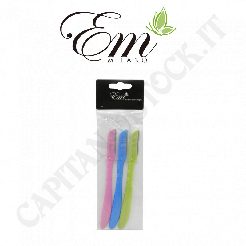 Acquista E.M. Beauty Set 3 Coltellini per Sopracciglia a soli 2,79 € su Capitanstock 