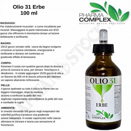 Pharma Complex Olio 31 Erbe Essenziali 100 ml