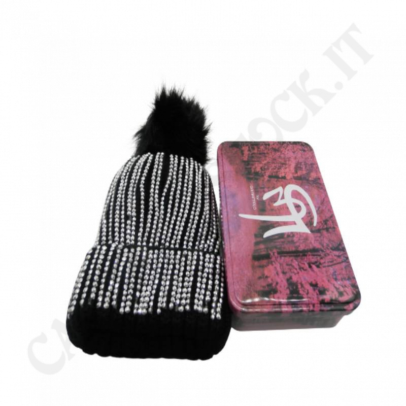Gai Mattiolo Pom Pon hat and Strass