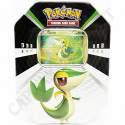 Buy Pokémon Snivy PV 60 Tin Box with Rare Card and Single Black and White Sachet - Slight Imperfections at only €24.50 on Capitanstock