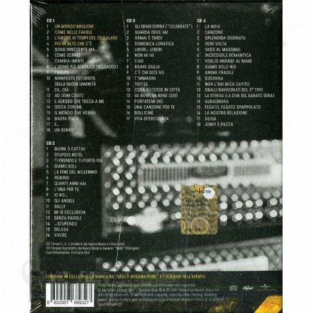 Buy Vasco Rossi Non Stop Anthology "Modena Park" - Deluxe Box 4Cd + Flag + Sticker at only €13.41 on Capitanstock