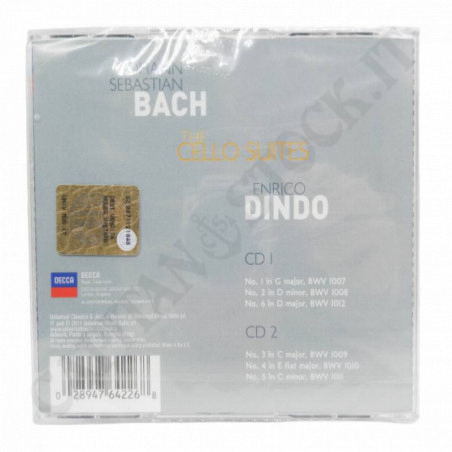 Acquista The Cello Suites Johann Sebastian Bach Enrico Dindo 2CD a soli 8,90 € su Capitanstock 