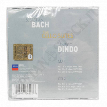 Acquista The Cello Suites Johann Sebastian Bach Enrico Dindo 2CD a soli 8,90 € su Capitanstock 