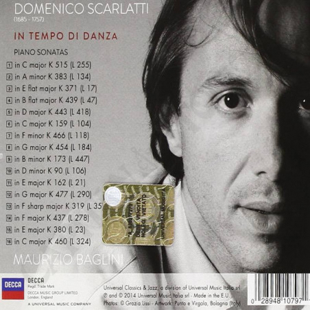 Buy Scarlatti In Time of Dance by Maurizio Baglini CD at only €8.90 on Capitanstock