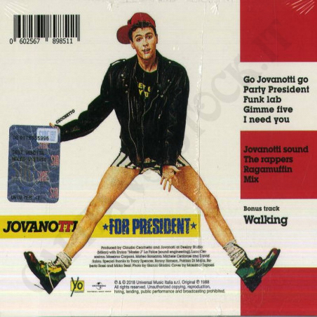 Buy Jovanotti For President 30Th Anniversary Remastered 2018 CD at only €6.90 on Capitanstock