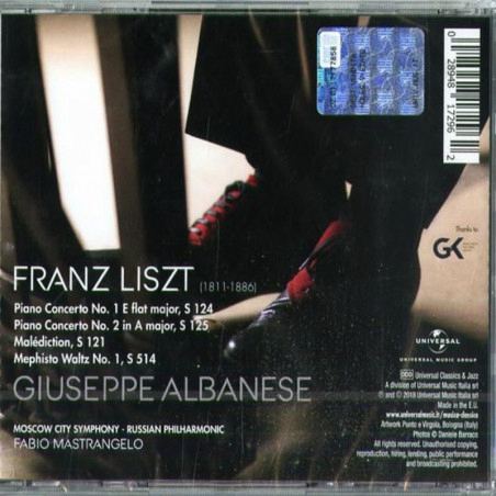 Acquista Giuseppe Albanese Piano Concertos 1 & 2 Franz Liszt CD a soli 9,90 € su Capitanstock 