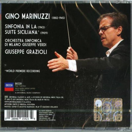 Buy Gino Marinuzzi Sinfonia in La / Suite Siciliana - CD at only €7.50 on Capitanstock