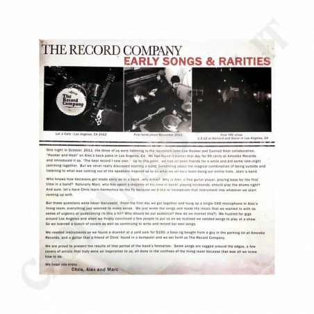 Acquista The Record Company Early Songs & Rarities - LP a soli 18,50 € su Capitanstock 
