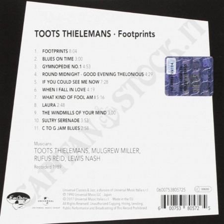 Acquista Toots Thielemans Footprints - CD a soli 5,12 € su Capitanstock 