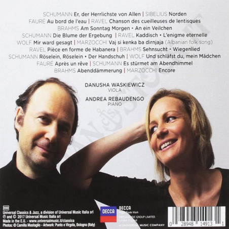 Buy Danusha Waskiewicz Andrea Rebaudengo Songs for Viola and Piano - CD at only €8.50 on Capitanstock