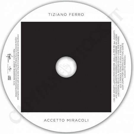 Acquista Tiziano Ferro Accetto Miracoli - CD a soli 5,49 € su Capitanstock 