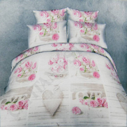 Buy Double Face Duvet Cover 1 Square and 1/2 + 2 Pillowcases TR Fiordaliso at only €8.90 on Capitanstock
