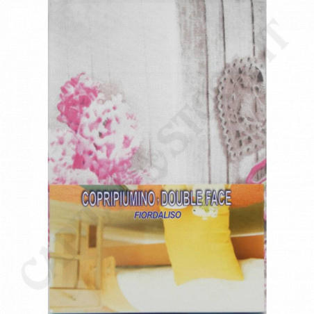 Acquista Copripiumino Double Face 1 Piazza e 1/2 + 2 Federe Fiori Rosa TR Fiordaliso a soli 8,90 € su Capitanstock 