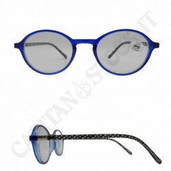 Reading Glasses +1.50 Round Lens Colored Frame with Case